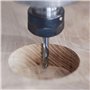 SpeTool Up&Down Fraise Defonceuse 4mm Diamètre de la tige Fraise CNC Fraise a Rainurer Fraise Hélicoïdal 25mm Longueur de coupe 