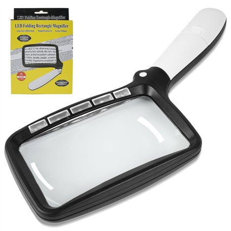 Kolamom Loupe de Lecture avec 5 Lumières LED