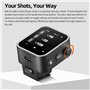 Godox Guide de flash sans fil X3 O à écran tactile TLL - Mesure automatique - Synchronisation haute vitesse - Batterie au lithiu