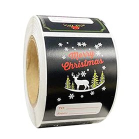 NT-ling Lot de 300 étiquettes autocollantes de Noël