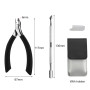 jatimdotina Pince Coupe Ongles, Pinces à Ongles Incarnés, Coupe Ongle en Acier Inoxydable Professionnel avec Étui en Cuir, pour 
