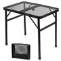 QWORK® Table Pliable de Camping 60x40 cm
