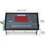 QWORK® DC 6-60V 30A, Contrôleur de vitesse de moteur PWM DC avec affichage LED et interrupteur réglable