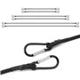 QWORK® Lot de 6 Tendeurs Élastiques avec Mousqueton - 60/100/150 cm - Cordes élastiques Multi-usages pour Bagages, Camping, bâch