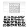QWORK® 600 pièces (24 valeurs) assortiment de transistors PNP NPN - A1015 A733 C1815 C945 BC327 BC337 BC557 2N2222 2N2907 2N3904