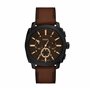 Fossil Montre chronographe pour homme en cuir marron