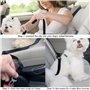 pangutheos 2 Pièces Ceinture Chien Voiture, Réglable Laisse Voiture pour Chien pour Tout Type de Voiture pour Tous Les Chiens et