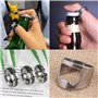 YUENX 6Pcs Anneau Décapsuleur en Metal Bague decapsuleur ouvre Bouteille Tire Bouchon Biere bagues Acier Inoxydable a 2 Styles D