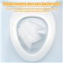 UHETLET 100pcs Housse de Siège de Toilette en Papier Soluble dans l'eau Protege Cuvette WC Protection Toilette Public Housse Siè