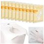 UHETLET 100pcs Housse de Siège de Toilette en Papier Soluble dans l'eau Protege Cuvette WC Protection Toilette Public Housse Siè