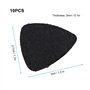 10pcs plectres de guitare, médiators en feutre de laine médiators 3mm pour guitare ukulélé(noir)