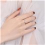 XFSRG Bague Femme Élégante avec Zirconium Bague Bijoux Bague Réglable pour Toutes Occasions Bague Argent pour Femme Elle