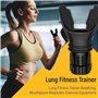 Atemtrainer, Appareil d'entraînement respiratoire avec réglages Variables, Amovible pour Un Nettoyage Facile - Noir