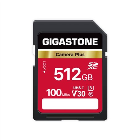GIGASTONE 512Go Carte SD Camera Plus