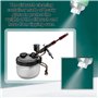 1 Kit de Nettoyage Pour Aérographe, Pot De Nettoyage pour Aérographe, Aérographe Pistolet Lavage Nettoyage Outils, Pot En Verre 