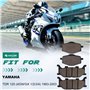 SOLLON Plaquettes de frein avant et arrière pour Yamaha TDR 125 1993 1994 1995 1996 1997 1998 1999 2000 2001 2002 2003