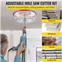 Coupe-Cercle Scie à Trou Réglable avec Capot Anti-pou