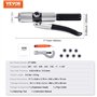 VEVOR Expanseur Tubes Hydrauliques 0,95-2,86 cm Extenseur Hydraulique Tuyau HAVC avec 7 Têtes d'Expansion Outil d'Ébavurage Coup