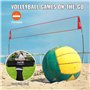 VEVOR Filet d'Entraînement de Volley-Ball Autoportant pour Utilisation Intérieure ou Extérieure, Système de Filet Portable à Hau