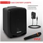 Pyle Enceinte Bluetooth Puissante, Enceinte Sono Portable Intérieur/Extérieur avec Microphone sans Fil, Enregistrement Audio, Ba