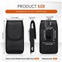 Pochette Smartphone avec Clip de Ceinture et Mousqueton Sacoche Ceinture Homme Com