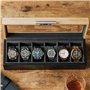 Boite de Rangement pour Montres Organisateur avec Couvercle en Verre