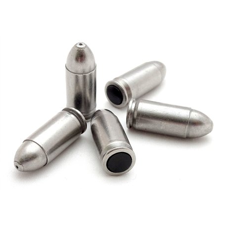 Steelworx Lot de 5 capuchons en acier inoxydable 9 mm