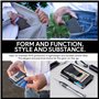 ROSSM Portefeuille pour Hommes avec Blocage RFID - Porte-Cartes de crédit Minimaliste en Fibre de Carbone et métal pour Hommes a