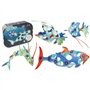 Jouet de construction magnétique - GIPSY TOYS - OCEAN CREATURES - 24 pieces - Phosphorescent - 9 formes uniques