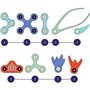 Jouet de construction magnétique - GIPSY TOYS - OCEAN CREATURES - 24 pieces - Phosphorescent - 9 formes uniques
