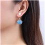 Inilbran Boucles D'oreilles Boho Coquillage Boucles D'oreilles Coquillage Bleu Boucles D'oreilles Perle Vintage Boucles D'oreill