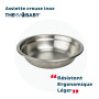 THERMOBABY - Assiette Creuse En Inox Pour Enfant - Léger, Durable - Facile À Nettoyer - Pratique Pour Les Repas Quotidiens - Idé
