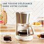 Cafetière filtre Subito Moulinex beige inox, Fonction de maintien au chaud en option, Filtre permanent réutilisable, FG5S1AE0, R