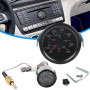 2“ 52mm Kit de jauge de température de l'eau pour voiture, aiguille 12V Indicateur mécanique de température d'eau 40~130℃ Indica