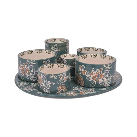 Table Passion - Service apéritif 6 pièces Faustine