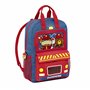 Viquel - Sac à dos enfant Mini Pompier - sac à dos maternelle 1 compartiment bleu et rouge