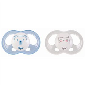Tigex Set de 2 Sucettes Tigex Soft Touch Taille 18+ Mois - modèles aléatoire