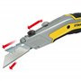 STANLEY Fmht0-10288 Couteau Rétractable Gamme FATMAX - Système De Glissement De Lame Intégré - Facilite L'Accès Aux Lames - Rése