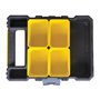 Stanley Fmst1-72378 Boîte Avec Organisateur Gamme FatMax - 6 Compartiments Amovibles - Corps Polypropylène - Étanche - Couvercle