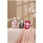 Gipsy Toys – Peluche Panda « CUTYDOOS Love » – 13 CM – Gris Ardoise avec CŒUR Brode - Cadeau St Valentin ET FÊTE des MÈRES