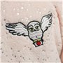 HARRY POTTER HEDWIGE Robe de chambre Enfant | 100% Polyester | OEKO-TEX | Taille 6/8 ans | Brodé Fille | Rose clair