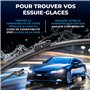 VALEO Silencio Essuie-glace - VF445 - Kit de Balais d'Essuie-glace Plat d'Origine de Haute performance, Visibilité Supérieure su