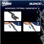 VALEO Silencio Essuie-glace - VF445 - Kit de Balais d'Essuie-glace Plat d'Origine de Haute performance, Visibilité Supérieure su