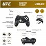 Konix UFC Manette filaire pour Nintendo Switch, Switch OLED et PC - Fonction vibration - Câble 3 m - Noir et blanc