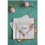 LE NAPPAGE ARTS DE LA TABLE 20 Serviettes en ouate 33x33cm 3plis Golden Love