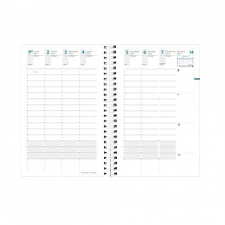 Quo Vadis - Recharge Agenda - Spiralé - 2025 - Time & Life Large - Semainier Planning - Français - 13 mois de décembre à décembr
