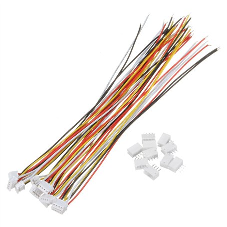 TuToy 10 Ensembles De Connecteurs À 4 Broches Mini Micro Jst 1