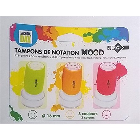 JPC Blister de 3 Tampons de Notation Environ 5000 Empreintes