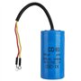 Condensateur CD60 Run 250V AC 600uF 50/60Hz avec condensateur rond à sortie de fil pour compresseur d'air de moteur