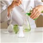 ULTECHNOVO Lot de 5 bouteilles en plastique Erlenmeyer avec col étroit - Accessoires d'expériences - Verres à shot borosilicate